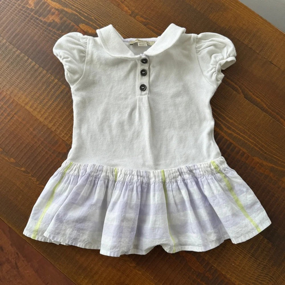 Burberry Other - Dress polo 3/6 months Burberry short sleeves white